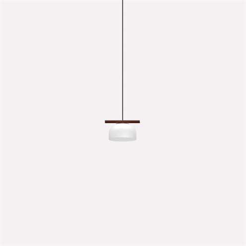 Nexia+Belle Single Glass LED 7W 975lm 3000K CRI>90, rippvalgusti, oksiidpunane, opaalkuppel