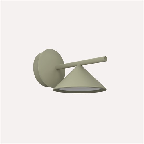 Nexia+Belle Wall Cone LED 7W 394lm 2700K CRI>90, seinavalgusti, tsementhall (RAL 7033)