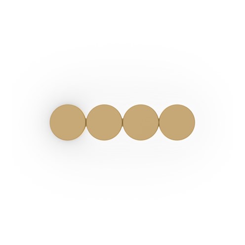 Wever & Ducré+DOT 4.0 LED 21.1W 1210lm 2700K CRI>90, hämardatav phase-cut, seinavalgusti, šampanja