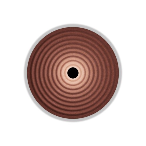 Wever & Ducré+TAPIS SOFT 1.0 LED 9W 410lm 2700K CRI>90, hämardatav phase-cut, seinavalgusti, oksiidpunane, heli summutav materjal
