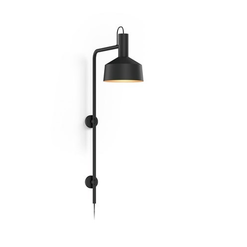 Wever & Ducré+ROOMOR WALL 4.2 max. 15W GU10, seinavalgusti, matt must/kuldne