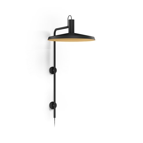 Wever & Ducré+ROOMOR WALL 4.4 max. 15W GU10, seinavalgusti, matt must/kuldne