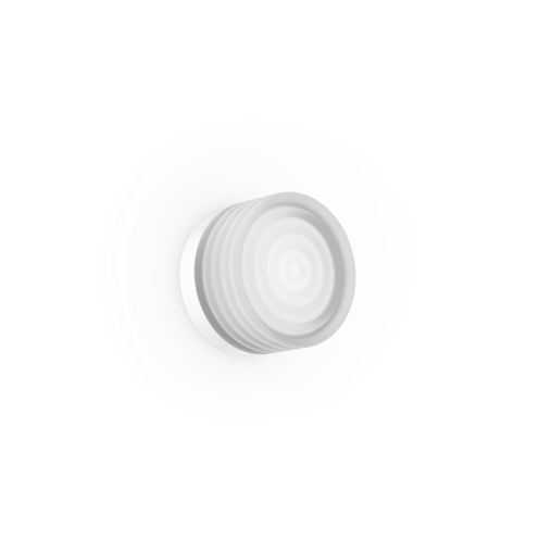 Wever & Ducré+HAJO 1.0 LED 8W 430lm 2700K CRI>90, hämardatav DALI, IP44, seinavalgusti, matt valge, hägune klaas