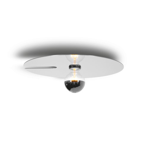 Wever & Ducré+MIRRO 2.0 max. 15W E27, lae- ja seinavalgusti, matt must/läikiv alumiinium
