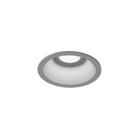 Wever & Ducré+DEEP petit 1.0 LED 6W 570lm 3000K CRI>90 34°, süvisvalgusti, hõbedane, liiteseadmeta
