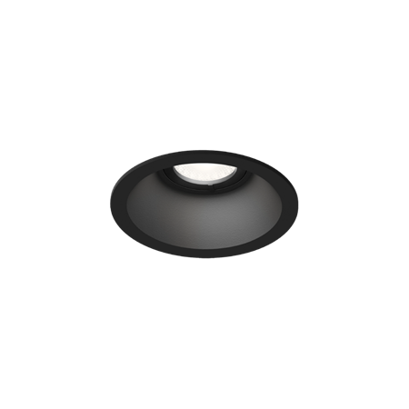 Wever & Ducré+DEEP petit 1.0 LED 6W 570lm 3000K CRI>90 34°, süvisvalgusti, must, liiteseadmeta
