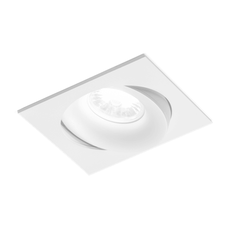 Wever & Ducré+RON 1.0 LED 9W 560lm 2000K-3000K CRI>95 36°, süvisvalgusti, valge, liiteseadmeta

