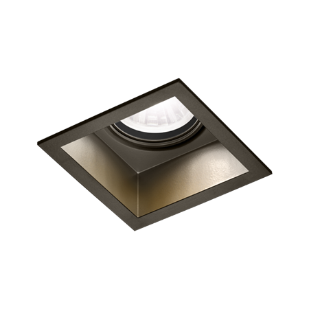 Wever & Ducré+PLANO 1.0 LED 9W 535lm 2000K-3000K CRI>95 36°, süvisvalgusti, pronks, liiteseadmeta
