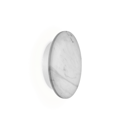 Wever & Ducré+MILES 2.0 ROUND LED 9.1W 530lm 3000K CRI>90, hämardatav phase-cut, seinavalgusti, valge marmor
