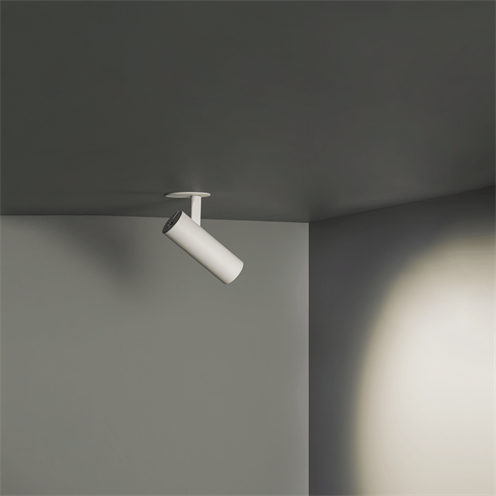 Nexia+Sutil mini semi-recessed LED 8W 790lm 2700/3000/4000K (lülitiga reguleeritav) CRI>90 40°, süvistatav kohtvalgusti, valge