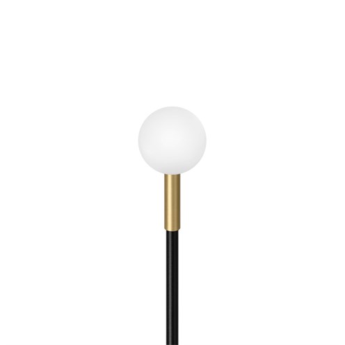 Lombardo+Linfa O 160 LED 1,5W 350mA 85lm 3000K, IP66, välisvalgusti, must/messing, liiteseadmeta