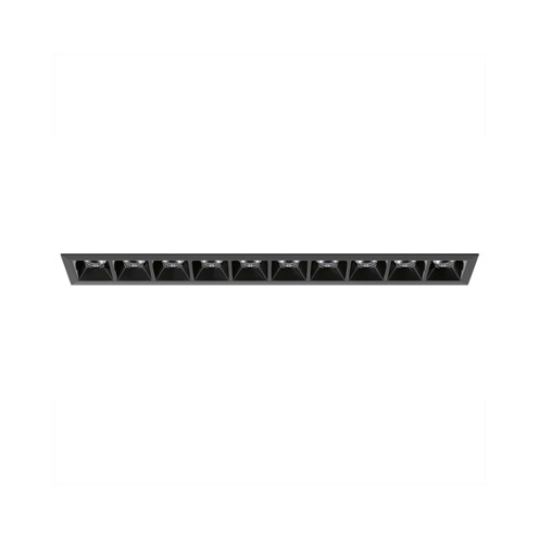 Lombardo+Kura X10 LED 23W 1720lm 700mA 3000K CRI>95 28°, IP65, süvisvalgusti, must, liiteseadmeta