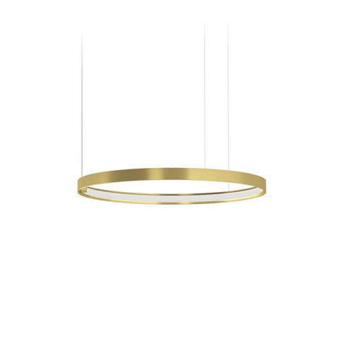 Panzeri+Zero Round Ø50 LED 25W 2039lm 3000K CRI>90, hämardatav, rippvalgusti, matt messing, liiteseadmeta