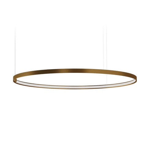 Panzeri+Zero Round Ø100 LED 47W 4079lm 3000K CRI>90, hämardatav, rippvalgusti, pronks, liiteseadmeta
