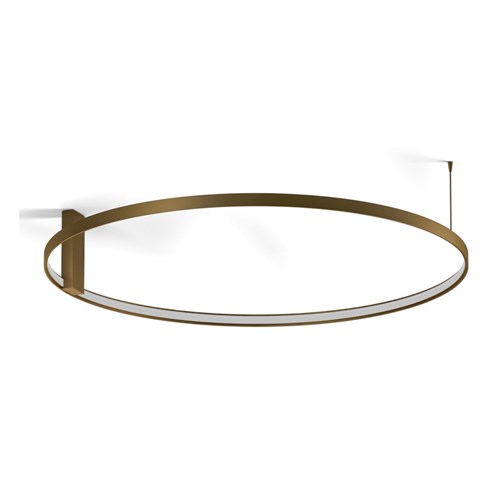 Panzeri+Zero Round Ø100 LED 54W 4079lm 2700K CRI>90, hämardatav Push/DALI, lae-/seinavalgusti, pronks