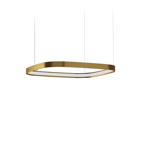 Panzeri+Zero Square 50 LED 25W 2039lm 2700K CRI>90, hämardatav, rippvalgusti, pronks, liiteseadmeta