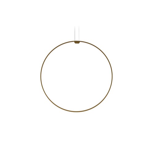 Panzeri+Zero Round Vertical Ø75 LED 36W 3059lm 2700K CRI>90, hämardatav, rippvalgusti, pronks, liiteseadmeta