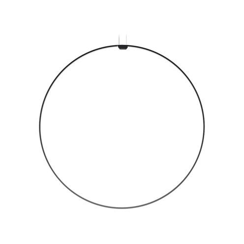 Panzeri+Zero Round Vertical Ø100 LED 47W 4079lm 2700K CRI>90, hämardatav, rippvalgusti, must, liiteseadmeta