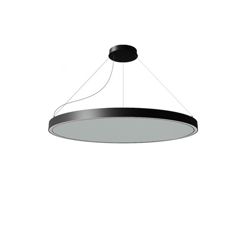 Ilti Luce+Zirkol Acoustic LED 45W 2769lm 3000K CRI>90, hämardatav DALI, rippvalgusti, must