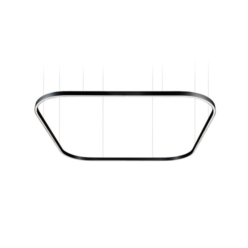 Ilti Luce+Zirkol Square-Q 2X2M LED 105W 6456lm 3000K CRI>90, hämardatav DALI, rippvalgusti, must