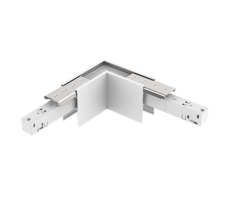  PRO+LINE48V BASIC TRACK voolusiini horisontaal L-nurk, valge