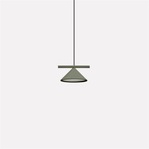 Nexia+Belle Single Conic LED 7W 975lm 3000K CRI>90, opaalhajuti, rippvalgusti, tsementhall