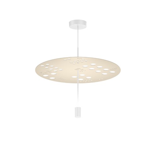 Wever & Ducré+SHEDDA fractal 1.0 LED 11W 565lm 3000K CRI>90, hämardatav phase-cut, rippvalgusti, siidhall