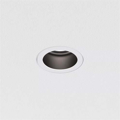 ASTRO+Pinhole PRO Round Flush Fixed LED 11.8W 1024lm 3000K CRI>90 21°, hämardatav DALI, IP65, süvisvalgusti, matt valge, reflektor matt must
