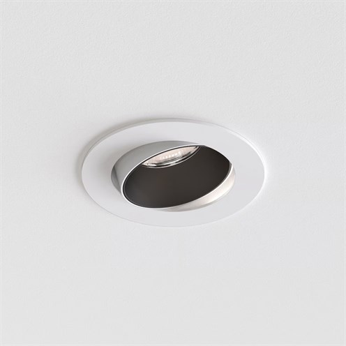 ASTRO+Decor PRO Round Adjustable LED 11.8W 1291lm 3000K CRI>90 21°, hämardatav DALI, süvisvalgusti, matt valge, reflektor matt must