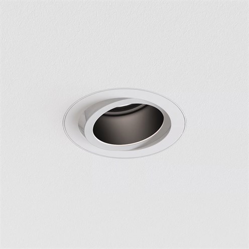 ASTRO+Pinhole PRO Round Flush Adjustable LED 11.8W 914lm 3000K CRI>90 21°, hämardatav DALI, süvisvalgusti, matt valge, reflektor matt must