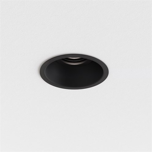 ASTRO+Minima PRO Round Fixed LED 11.8W 1210lm 3000K CRI>90 21°, hämardatav DALI, IP65, süvisvalgusti, matt must