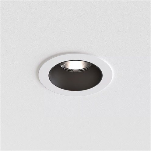 ASTRO+Decor PRO Round Fixed LED 11.9W 1317lm 3000K CRI>90 21°, hämardatav DALI, süvisvalgusti, matt valge, reflektor matt must