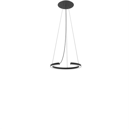 Robin+Roberta Pendant 50 LED 20W 3200lm 3000K CRI>90, rippvalgusti, matt must