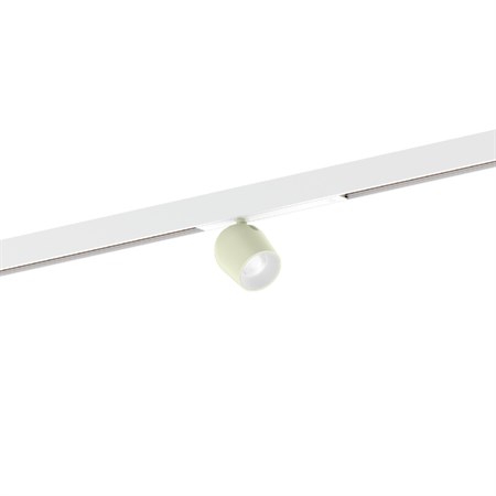 Wever & Ducré+DOMY on STREX 1.0 LED 6W 575lm 3000K CRI>90 25°, hämardatav DALI, siinivalgusti, matt valge/nefriitne