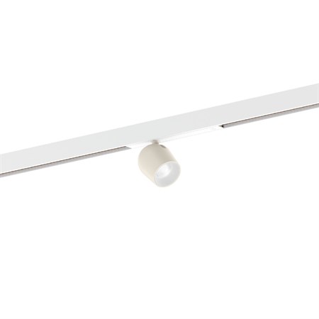 Wever & Ducré+DOMY on STREX 1.0 LED 6W 575lm 3000K CRI>90 25°, hämardatav DALI, siinivalgusti, matt valge/martsipan