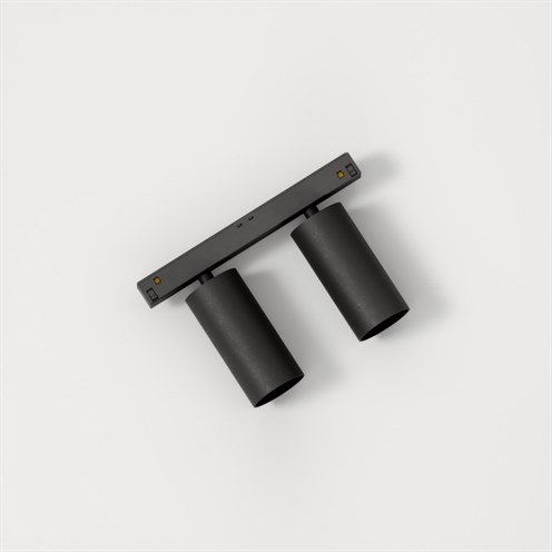 Modular+Nyto Track 48V Adjustable 40 2x LED 19W 2x780lm 2700K CRI>90 31°, hämardatav DALI, siinivalgusti, must