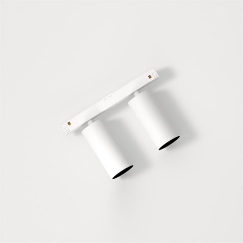 Modular+Nyto Track 48V Adjustable 40 2x LED 19W 2x795lm 3000K CRI>90 31°, hämardatav DALI, siinivalgusti, valge