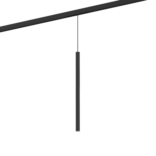 Wever & Ducré+MATCH on STREX 5.0 LED 7W 490lm 2700K CRI>90 54°, hämardatav DALI, siinivalgusti, matt must, kaabel 600mm