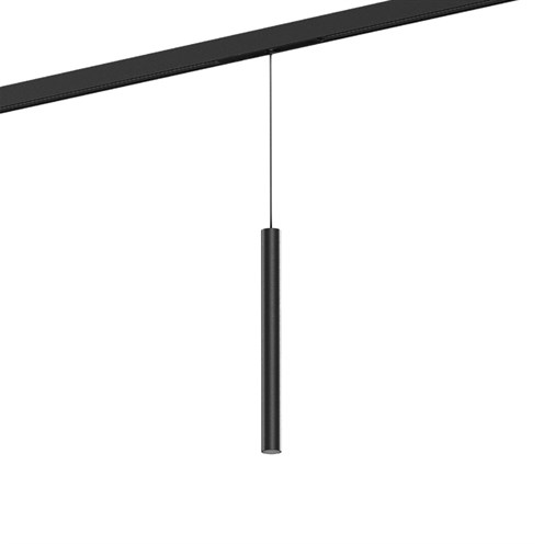 Wever & Ducré+MATCH on STREX 3.0 LED 7W 490lm 2700K CRI>90 54°, hämardatav DALI, siinivalgusti, matt must, kaabel 600mm