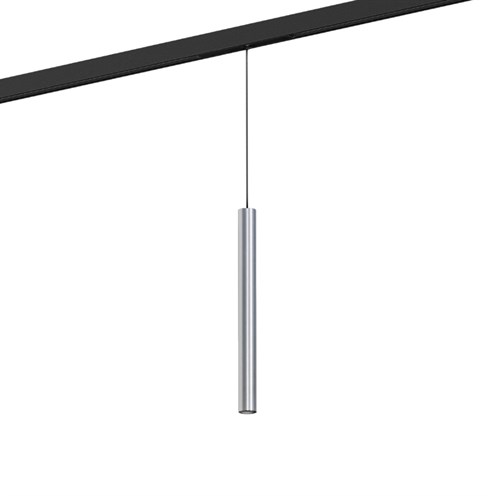 Wever & Ducré+MATCH on STREX 3.0 LED 7W 490lm 2700K CRI>90 54°, hämardatav DALI, siinivalgusti, harjatud alumiinium, kaabel 600mm