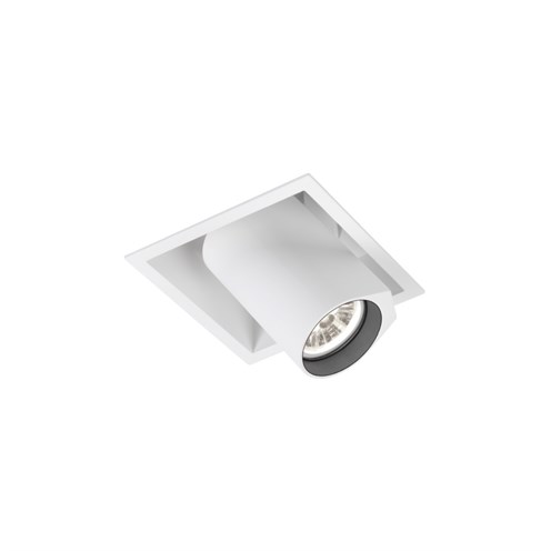 Wever & Ducré+BLIEK SQUARE 1.0 LED 6/8.8W 600/810lm 350/500mA 2700K CRI>90 15°, süvisvalgusti, matt valge, liiteseadmeta