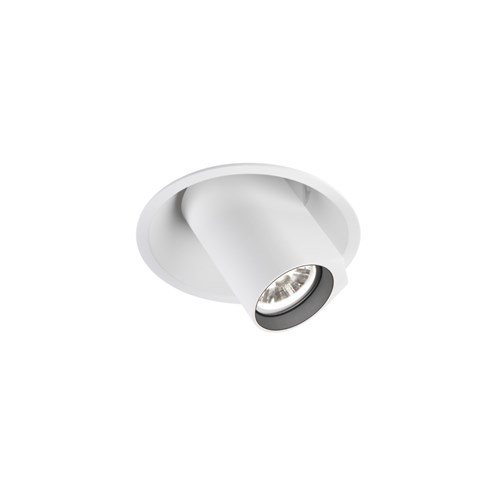 Wever & Ducré+BLIEK ROUND 1.0 LED 6/8.8W 600/810lm 350/500mA 2700K CRI>90 15°, süvisvalgusti, matt valge, liiteseadmeta