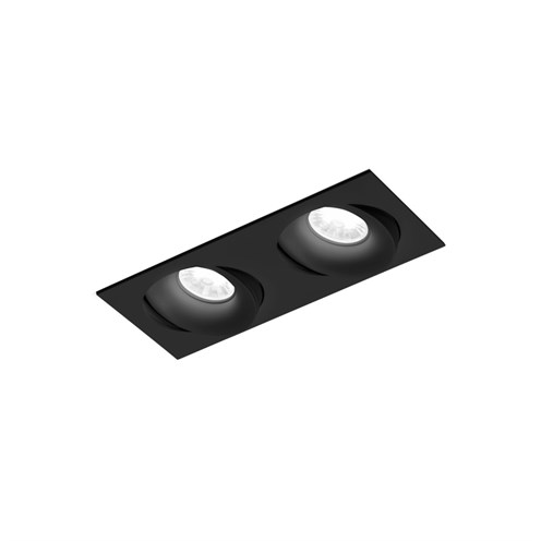 Wever & Ducré+RON 2.0 LED 9W 560lm 2000K-3000K CRI>95 36°, süvisvalgusti, must, liiteseadmeta
