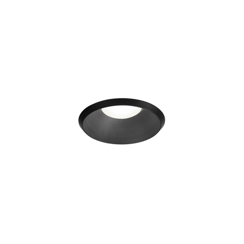 Wever & Ducré+TAIO ROUND 1.0 LED 6/8.8W 300/410lm 350/500mA 3000K CRI>90 105°, IP65, süvisvalgusti, matt must, liiteseadmeta