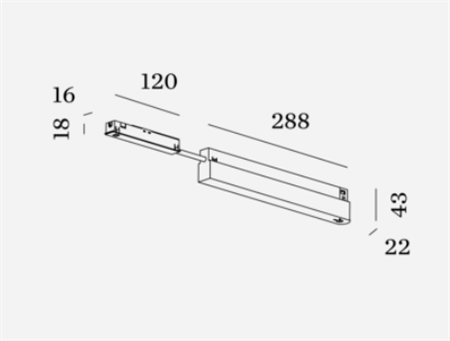 Wever & Ducré+IN TRACK DRIVER 250W, STREX süsteem, pinnapealne, valge
