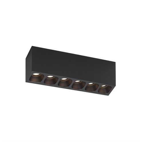 Wever & Ducré+PIRRO SURFACE 6.0 LED 28.3W 2020lm 3000K CRI>90 32°, hämardatav phase-cut, laevalgusti, matt must