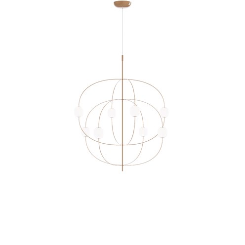 Lodes+Axia LED 30W 3570lm 3000K CRI>90, hämardatav, rippvalgusti, läikiv pronks