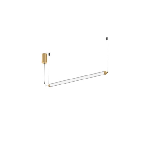 Wever & Ducré+FLYRA horizontal 1.1 LED 9W 730lm 3000K CRI>90, hämardatav phase-cut, rippvalgusti, šampanja