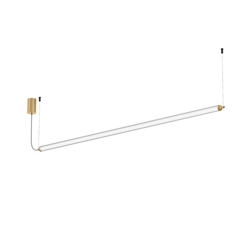 Wever & Ducré+FLYRA horizontal 1.3 LED 18W 1460lm 3000K CRI>90, hämardatav phase-cut, rippvalgusti, šampanja