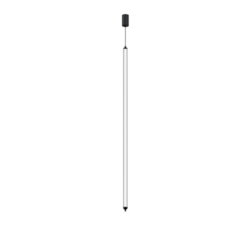 Wever & Ducré+FLYRA vertical 1.3 LED 16W 1460lm 3000K CRI>90, hämardatav phase-cut, rippvalgusti, matt must